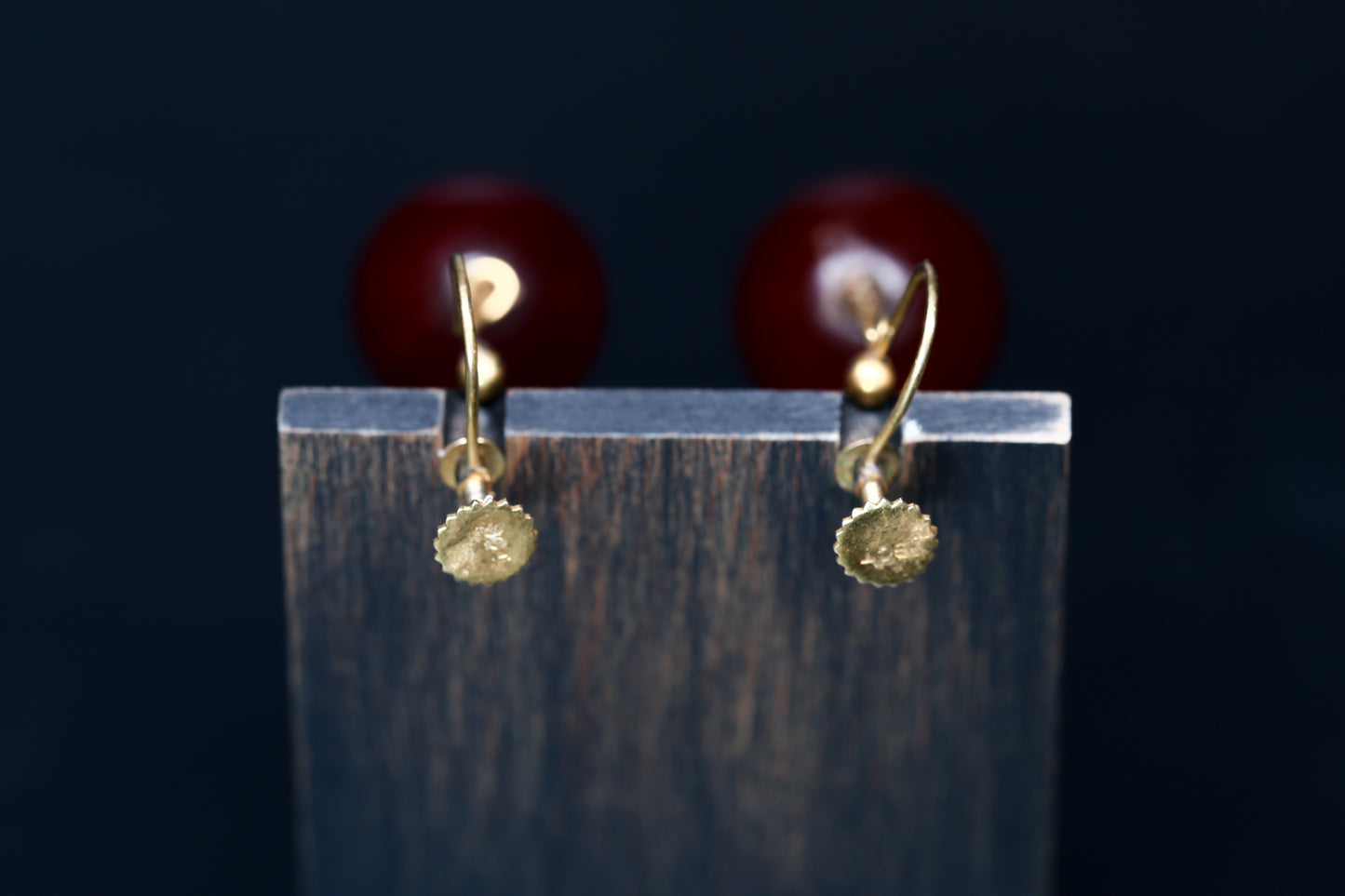 ヴィンテージジュエリー ベークライトのドロップイヤリング