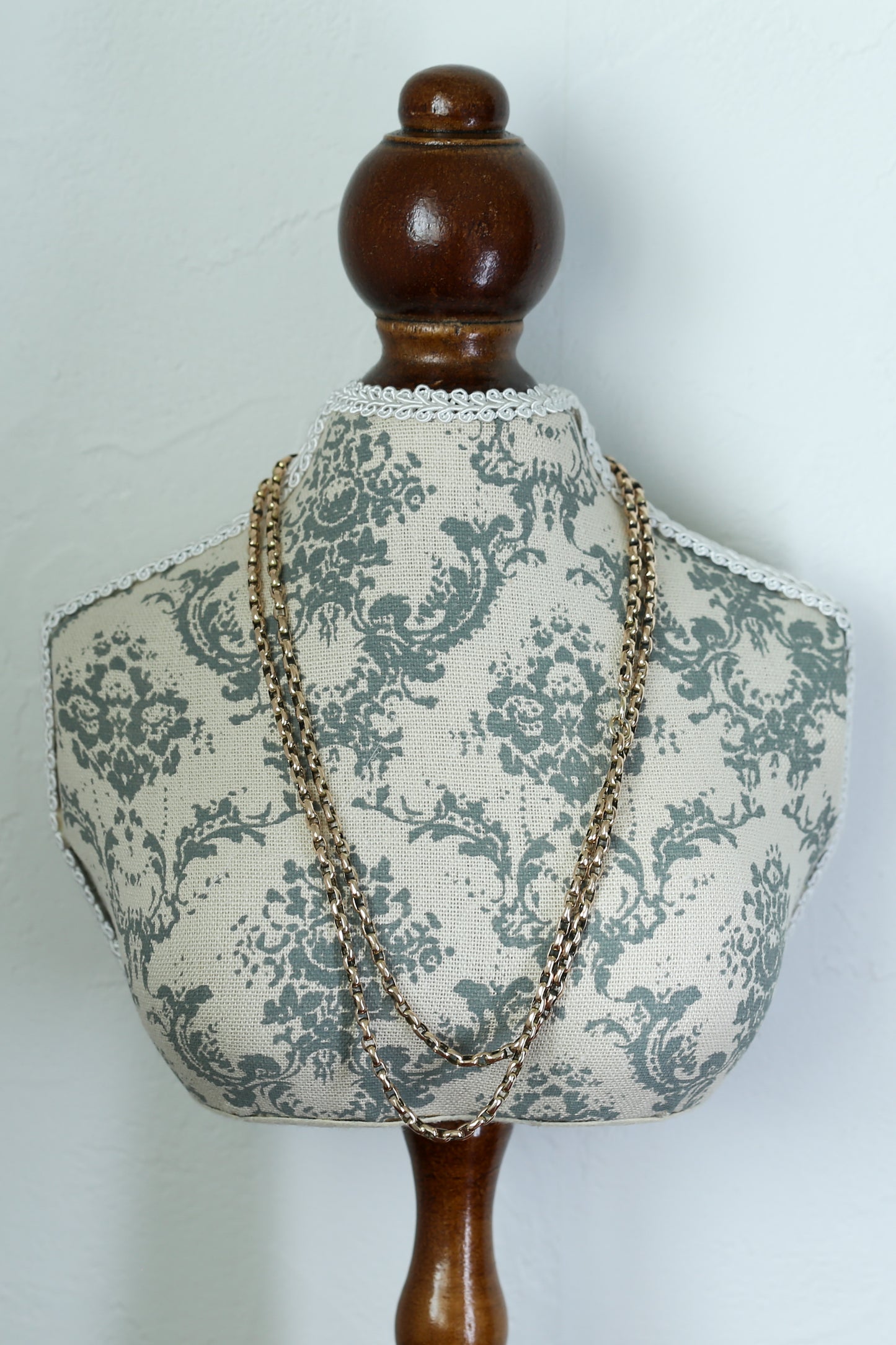 0074_アンティーク 9ctゴールドロングチェーン