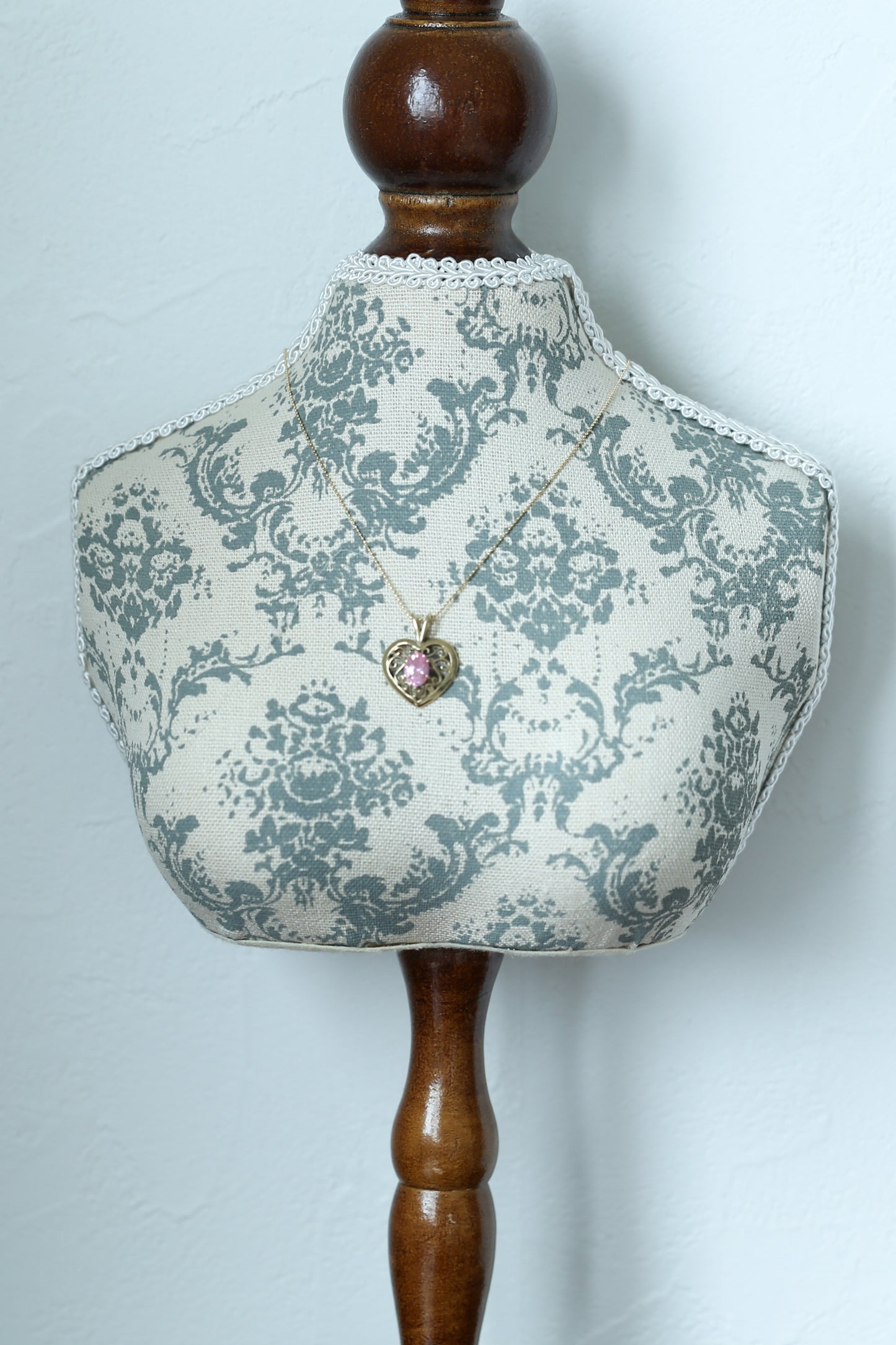 0042_ヴィンテージ ハートとクロスのペンダントチャームセット