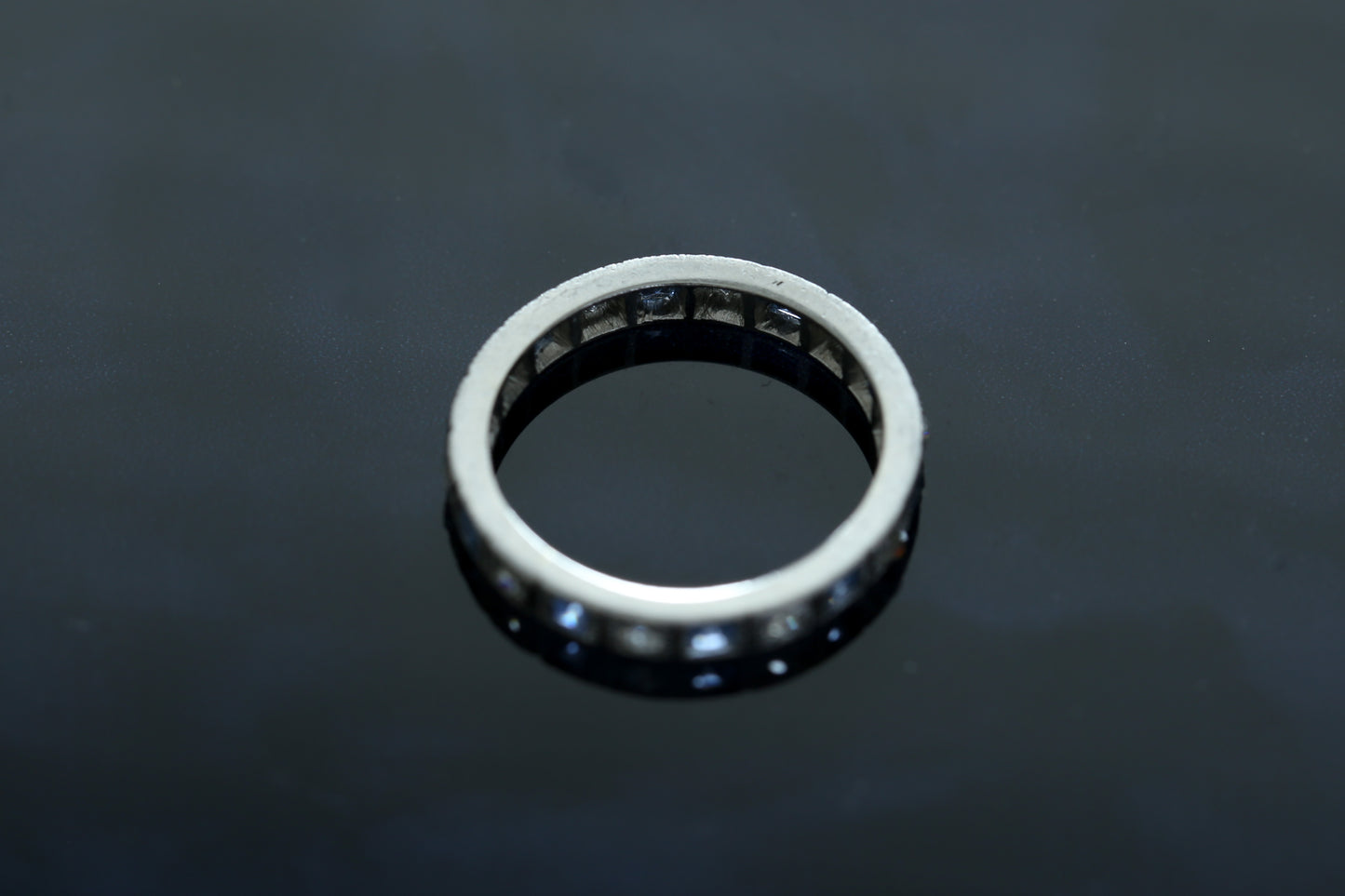 0186_ヴィンテージ サファイアとダイヤモンドのフルエタニティリング