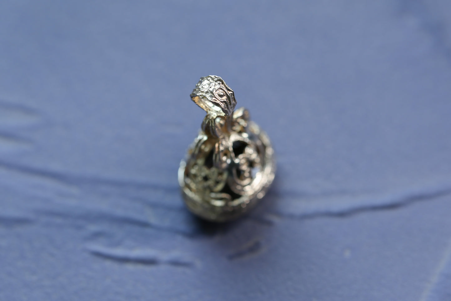 0177_ヴィンテージ スモーキークォーツのフォブシールペンダント